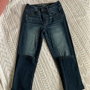 Hi rise AE skinny stretch jean
